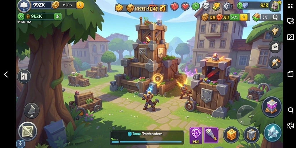 Screenshot menampilkan aksi Tower Defense seru di 99ZK.