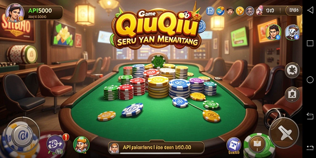 Tampilan gameplay QiuQiu yang seru dan interaktif.