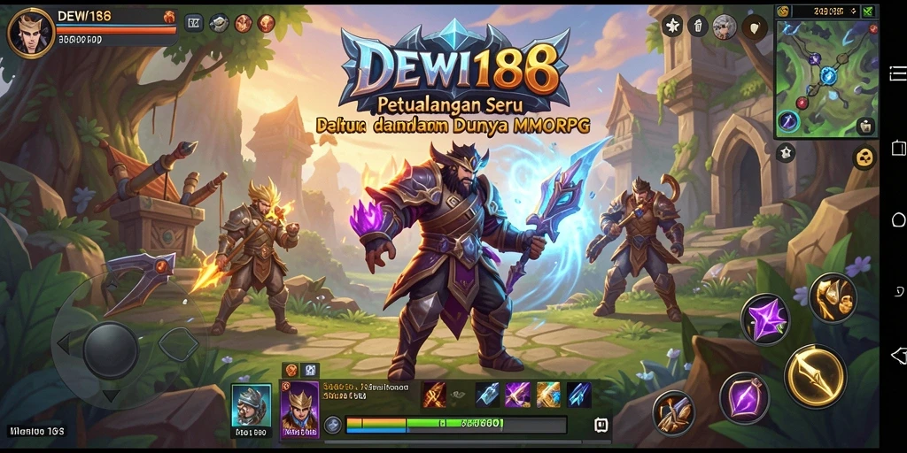 Tampilan gameplay DEWI188 yang menakjubkan dan action-packed.