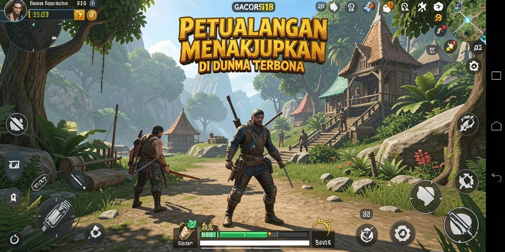 Screenshot GACOR518 menampilkan gameplay seru di dunia terbuka.