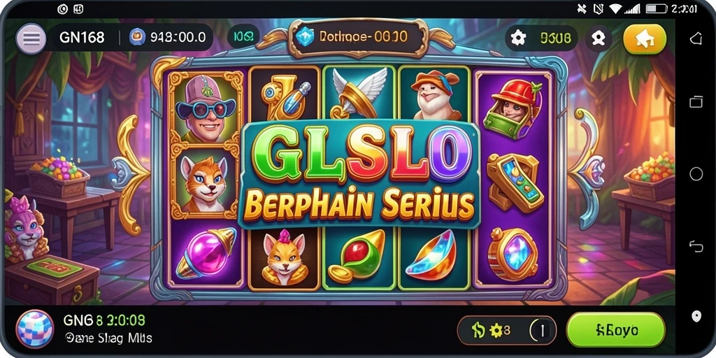 Tampilan memukau gameplay Slot GN168 yang mengasyikkan.