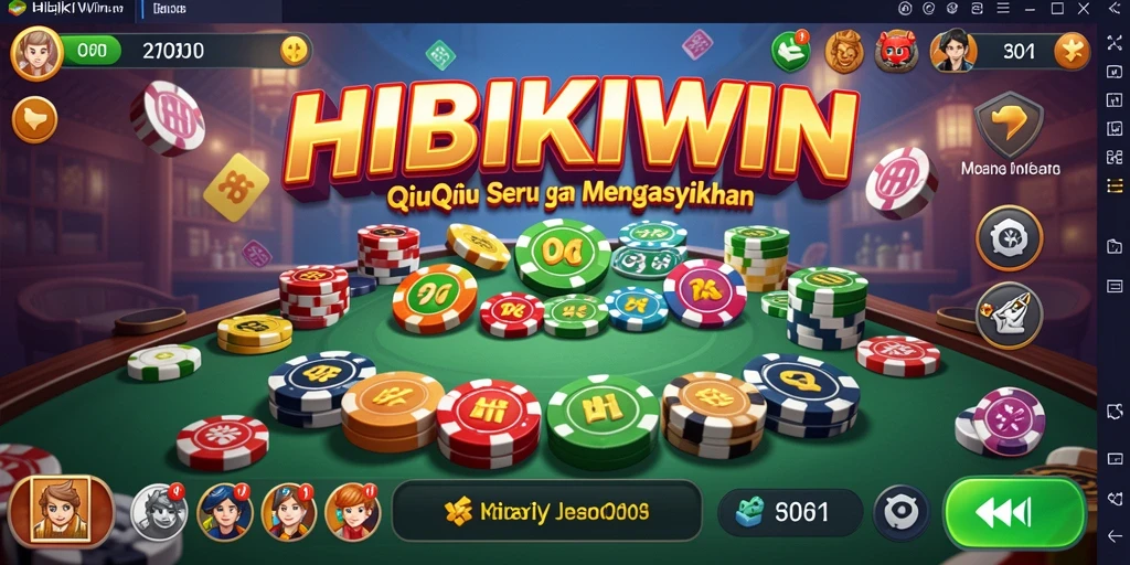 Tampilan menarik gameplay QiuQiu HIBIKIWIN.