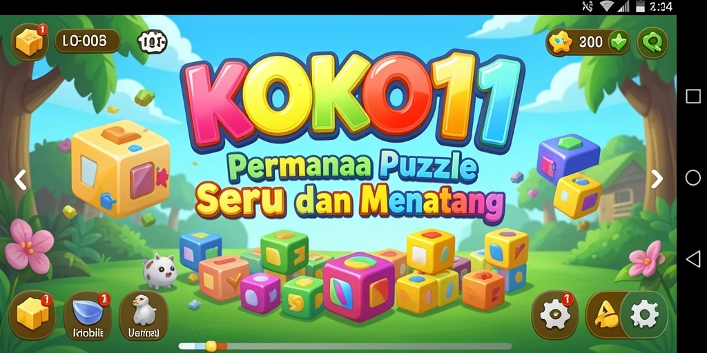Screenshot KOKO11 menampilkan gameplay Puzzle yang menantang dan menyenangkan.