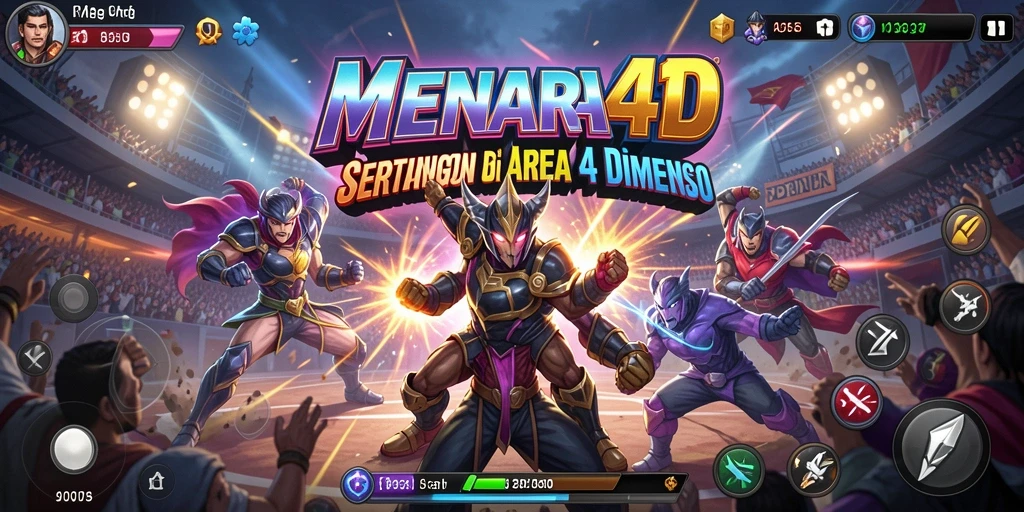 Tampilan seru dari gameplay pertarungan di MENARA4D.