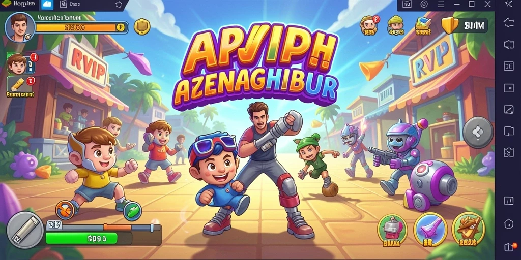 Tampilan menarik saat bermain game Arcade RVIP yang mendebarkan.